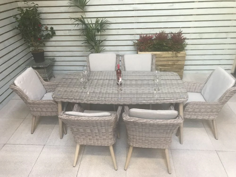 Hatfield Outdoor 6 Seater Dining Set - Image 9