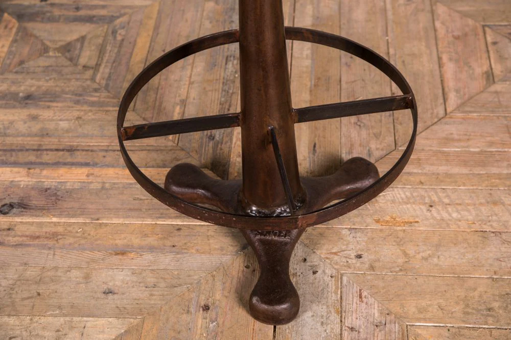 Height Adjustable Machinist Style Bar Stool - Image 4