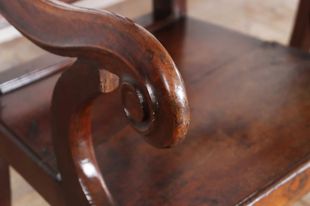 Pair of High Back Chairs - Image 5