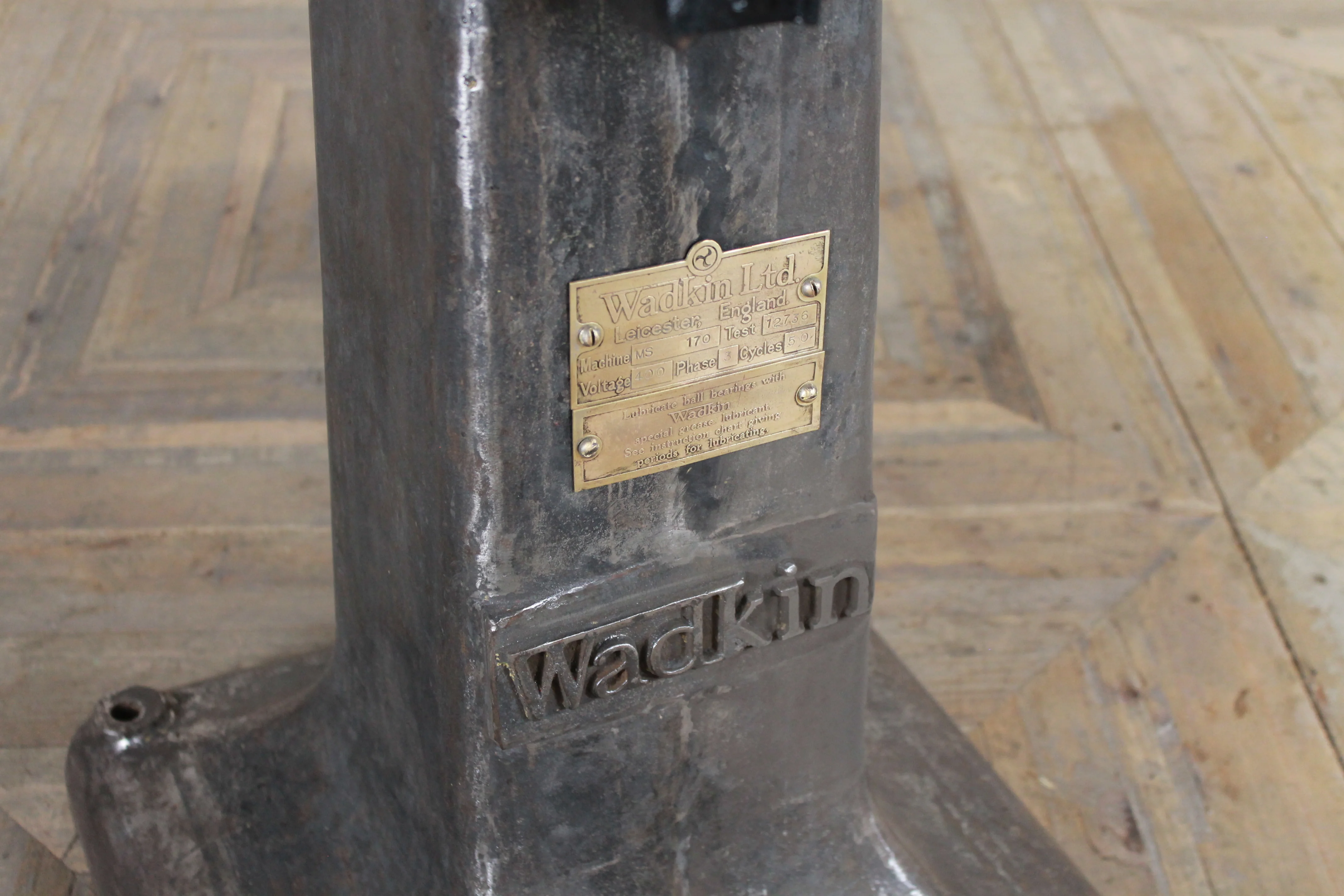 Industrial Bar Table with Cast Iron Drill Base - Image 5