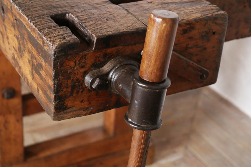 Industrial Carpenter's Workbench Kitchen Island - Image 7