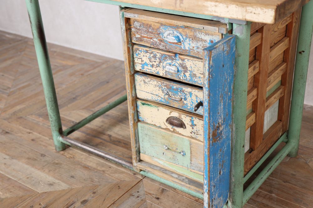 Industrial Console Table with Storage - Image 3
