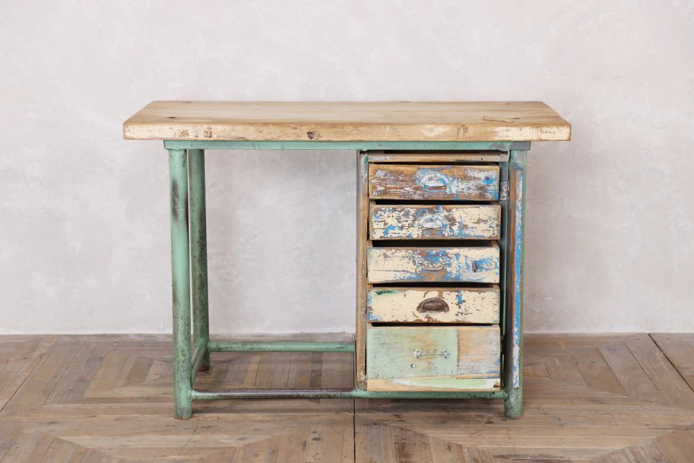 Industrial Console Table with Storage - Image 5