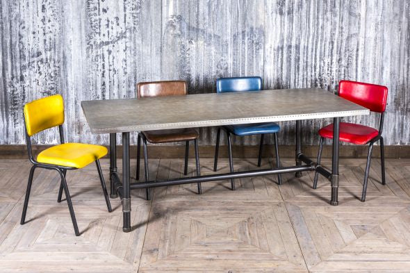 Steamer Industrial Design Dining Table (Dining) - Image 6