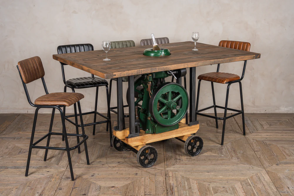 Industrial Engine Bar Table