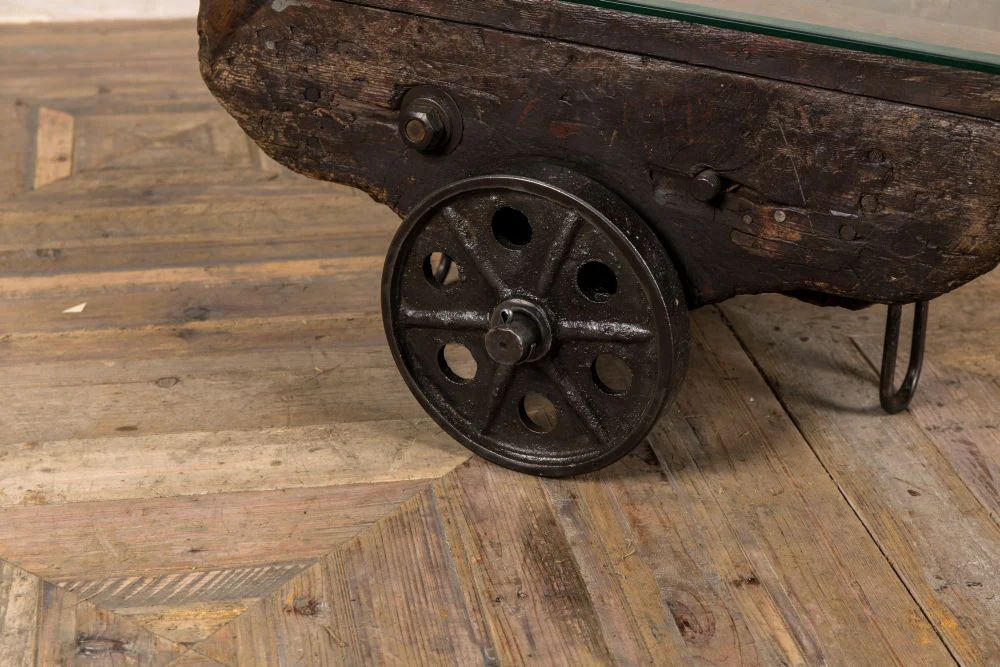 Industrial Factory Cart Coffee Table - Image 4
