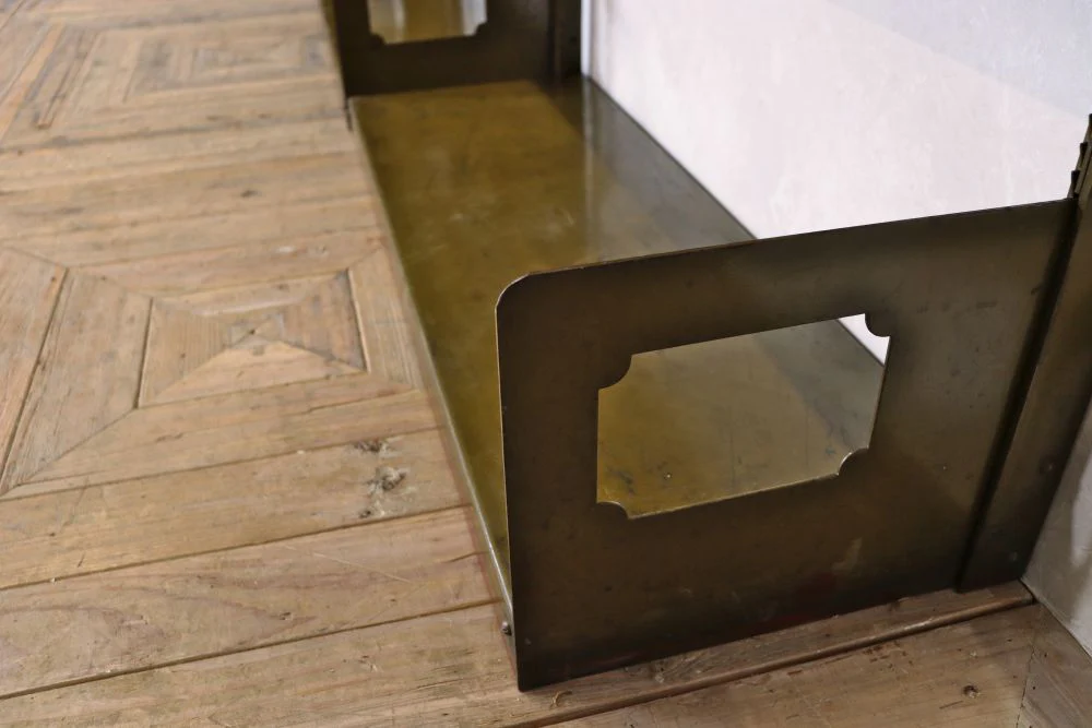 Industrial Metal Open Bookshelf in the Style of Strafor - Image 5