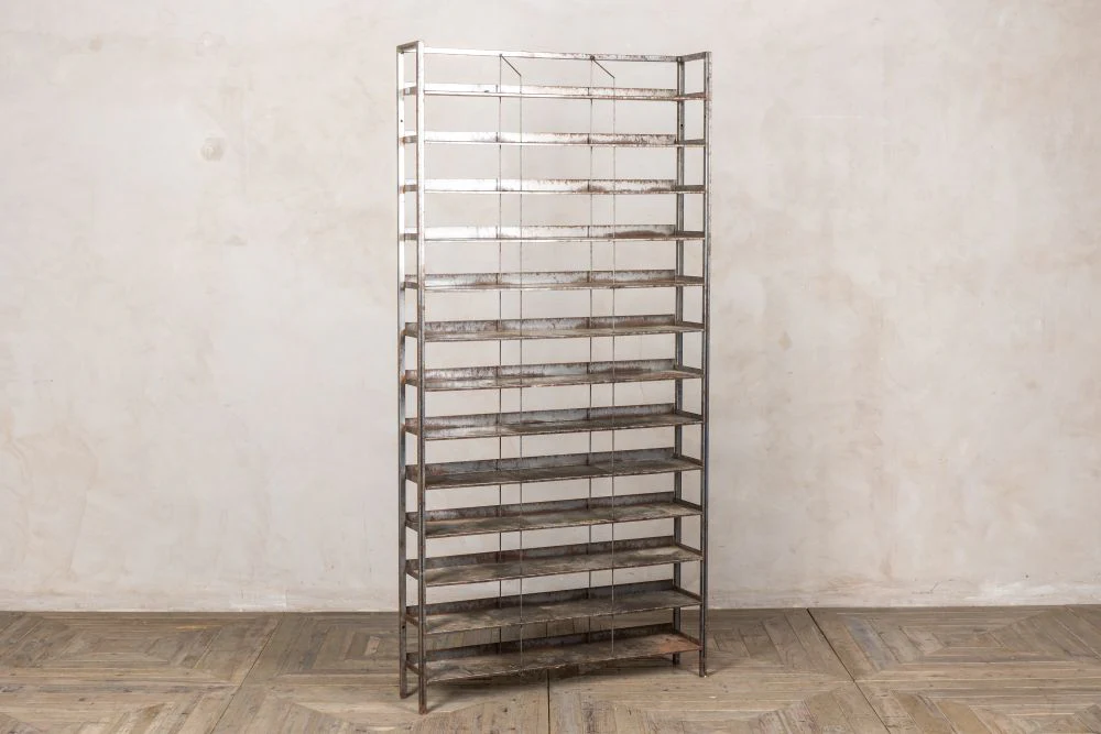 Vintage Metal Shelving Unit - Image 2