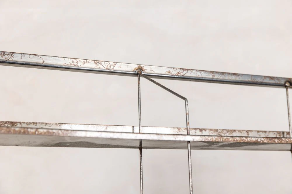 Vintage Metal Shelving Unit - Image 4