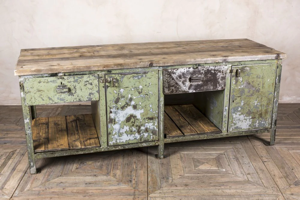 Industrial Metal Work Table