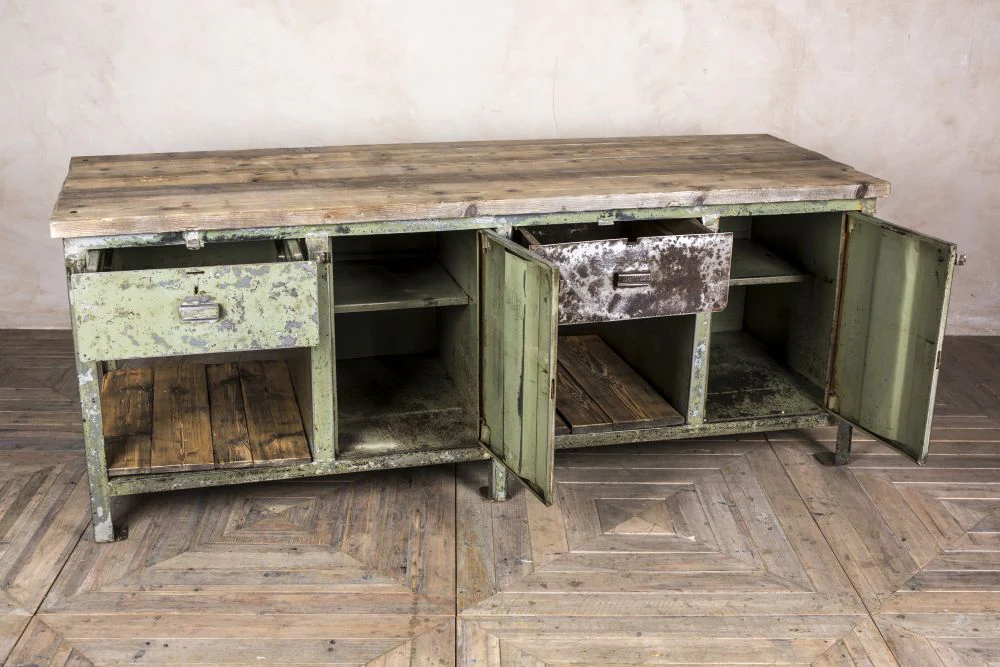 Industrial Metal Work Table - Image 2