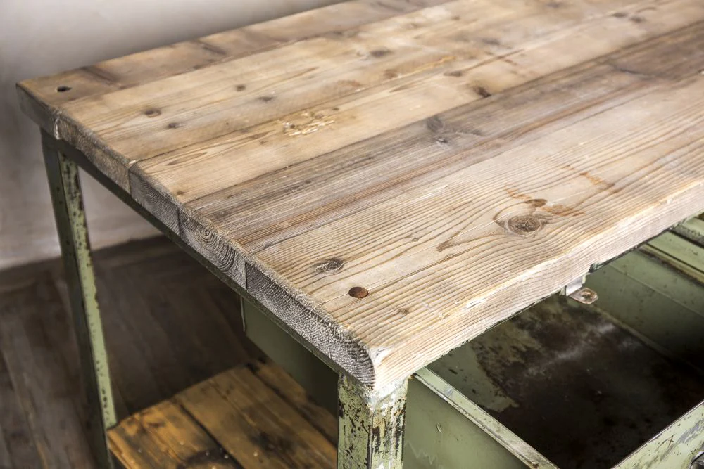 Industrial Metal Work Table - Image 5