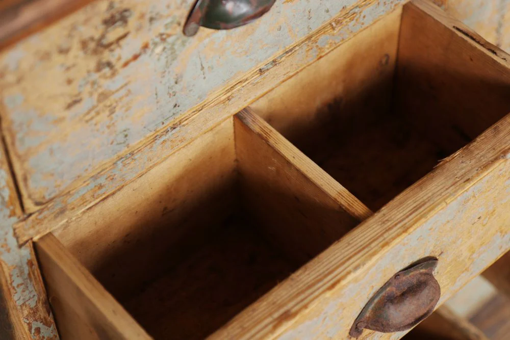 Industrial Pine Kitchen Island - Image 9