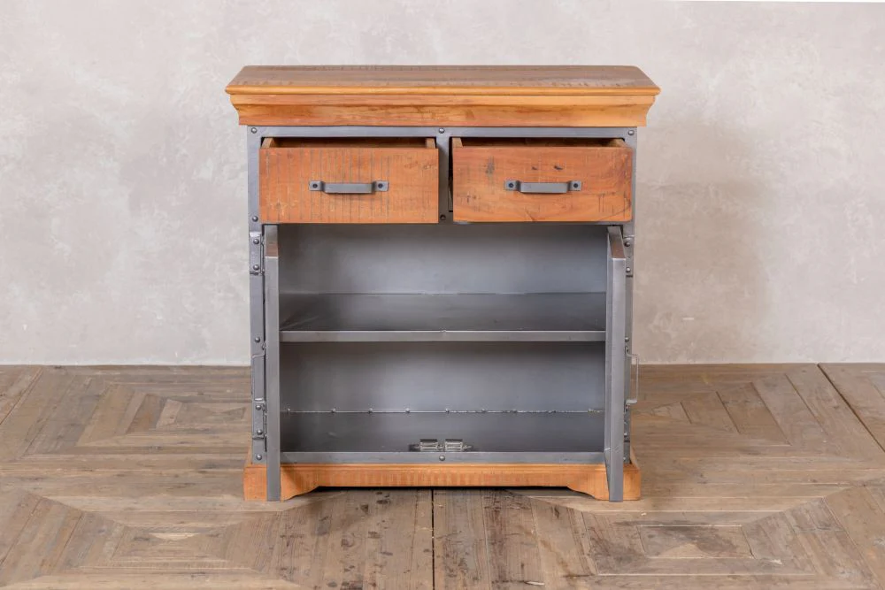 Industrial Reclaimed Two Drawer Sideboard - Image 2