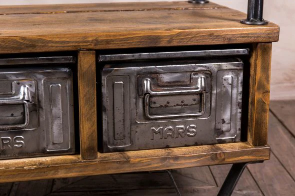 Industrial Shelves with Drawers - Image 2