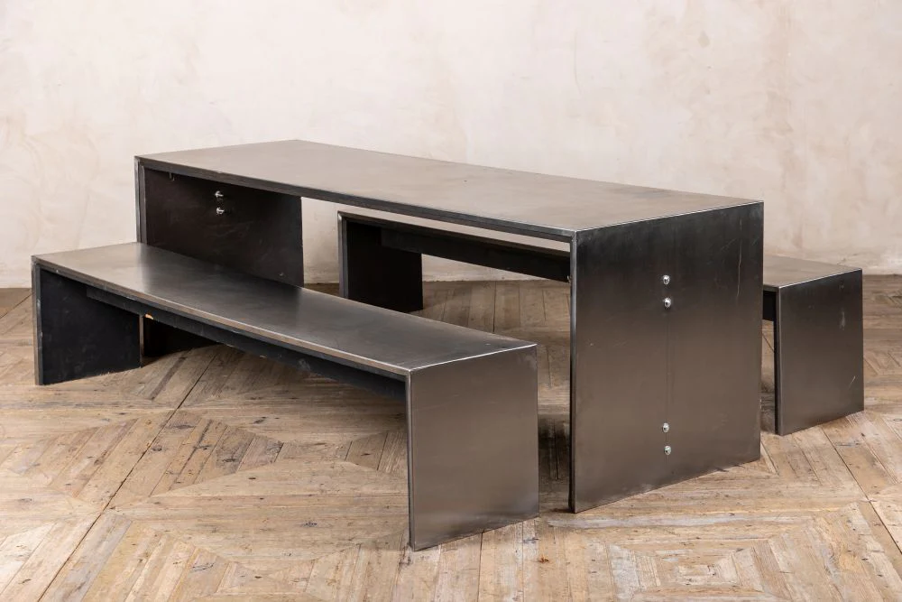 Industrial Stainless Table and Benches - Image 2