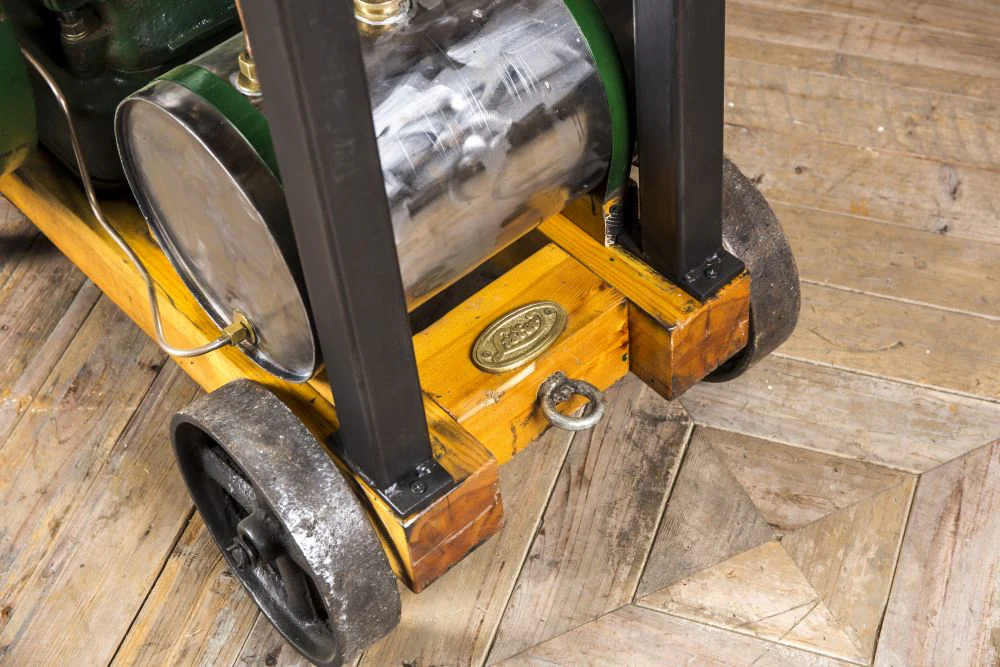 Industrial Style Stationary Engine Dining Table - Image 11
