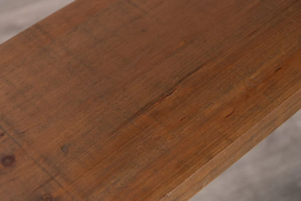 Pine Top X-Frame Dining Bench - Image 6