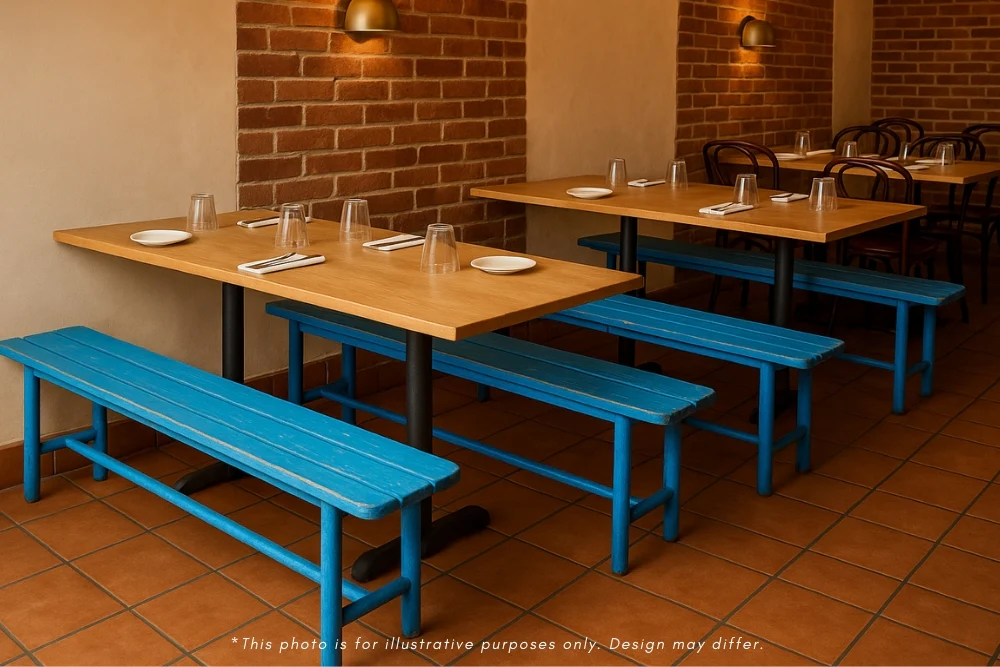Industrial Style Dining Bench - Image 2