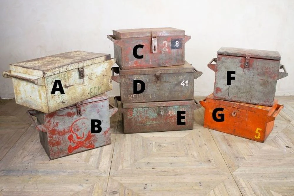 Industrial Style Metal Boxes - Image 2