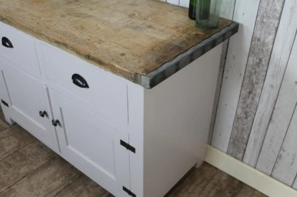 Handmade Industrial Style Sideboard with Cupboards - Image 8