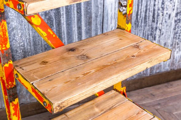 Industrial Trolley Shelves on Wheels - Image 4