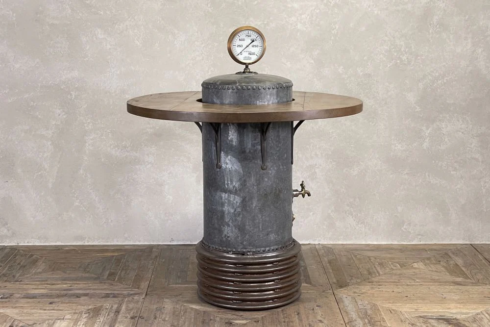 Industrial Water Tank Table (Poseur Height) - Image 2
