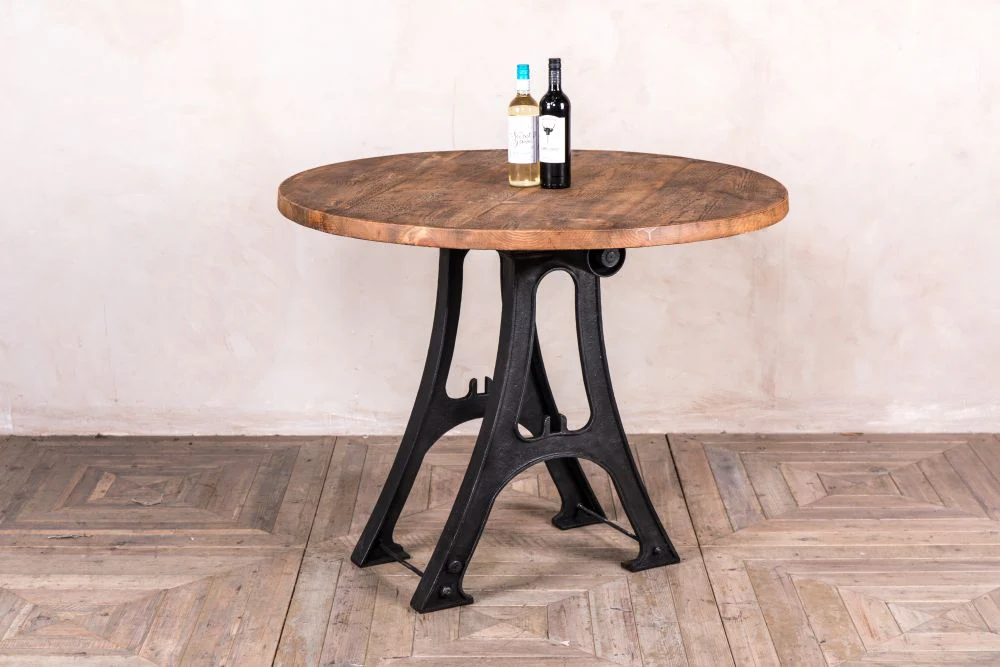 Iron Base Dining Table