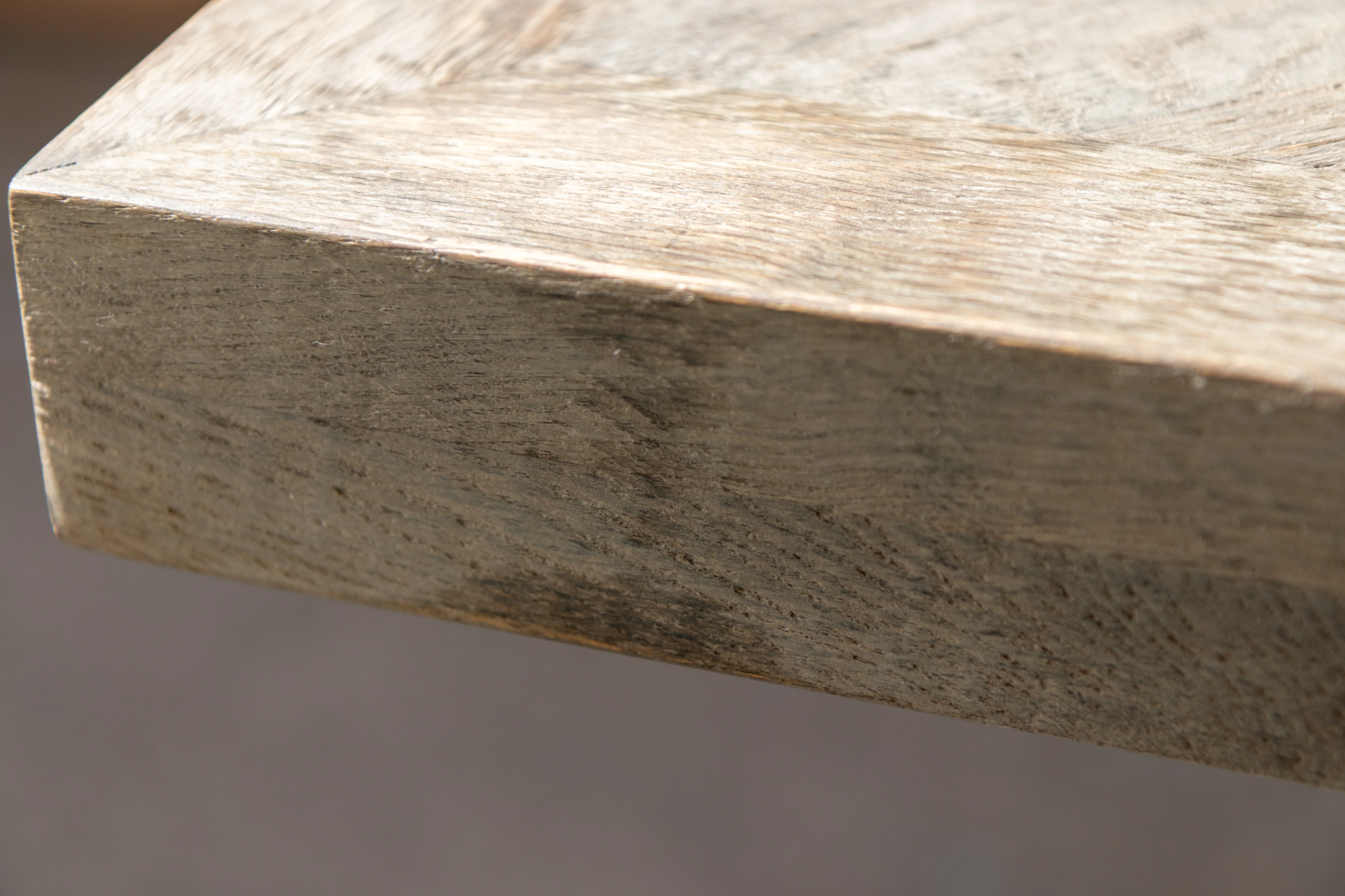 Knightsbridge Oak Dining Table in Silverback - 1.8m - SECONDS ITEM - Image 13