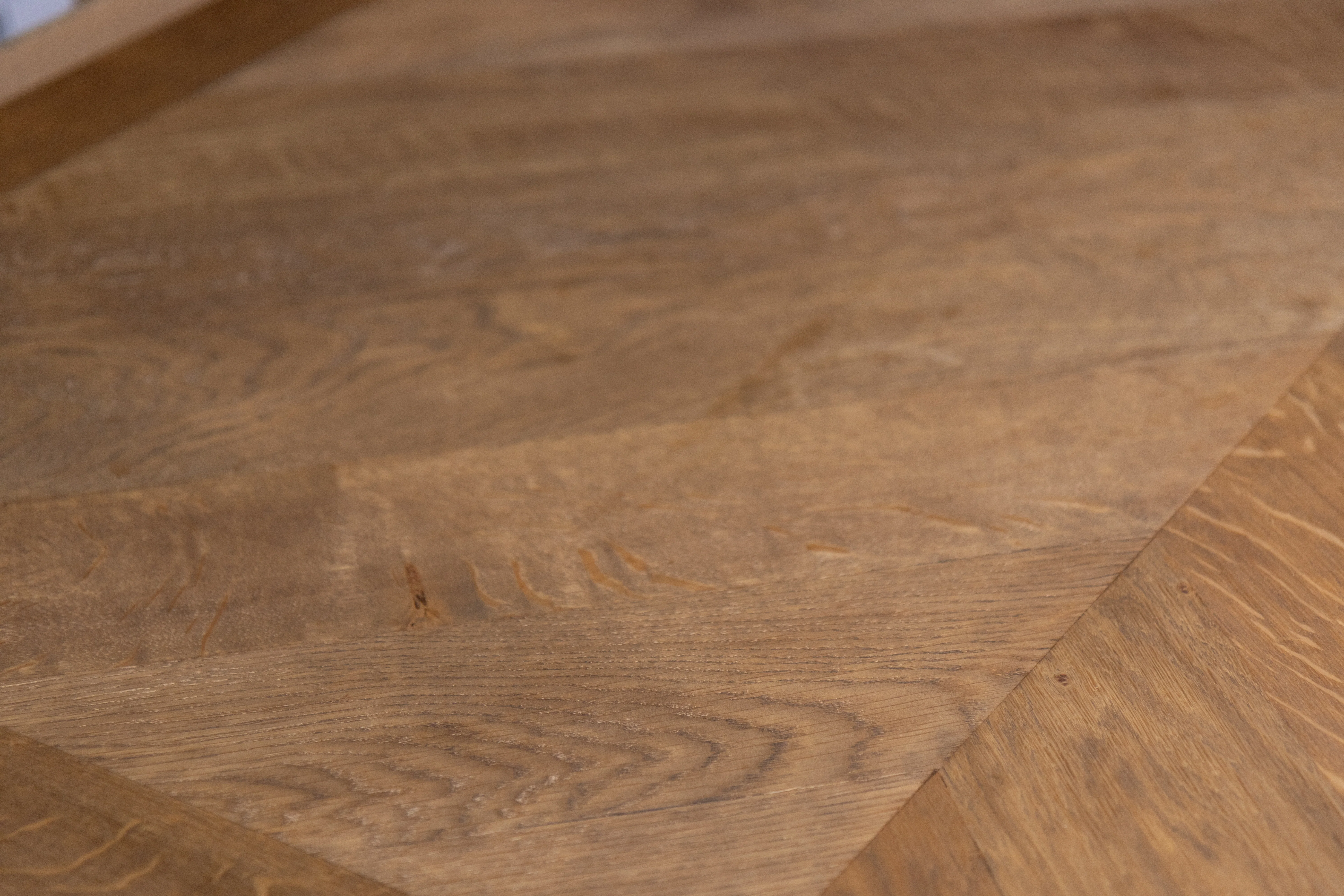 Knightsbridge Oak Dining Table in Weathered - 2.4m - SECONDS ITEM - Image 6