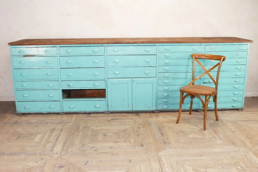 Industrial Style Bank of Drawers