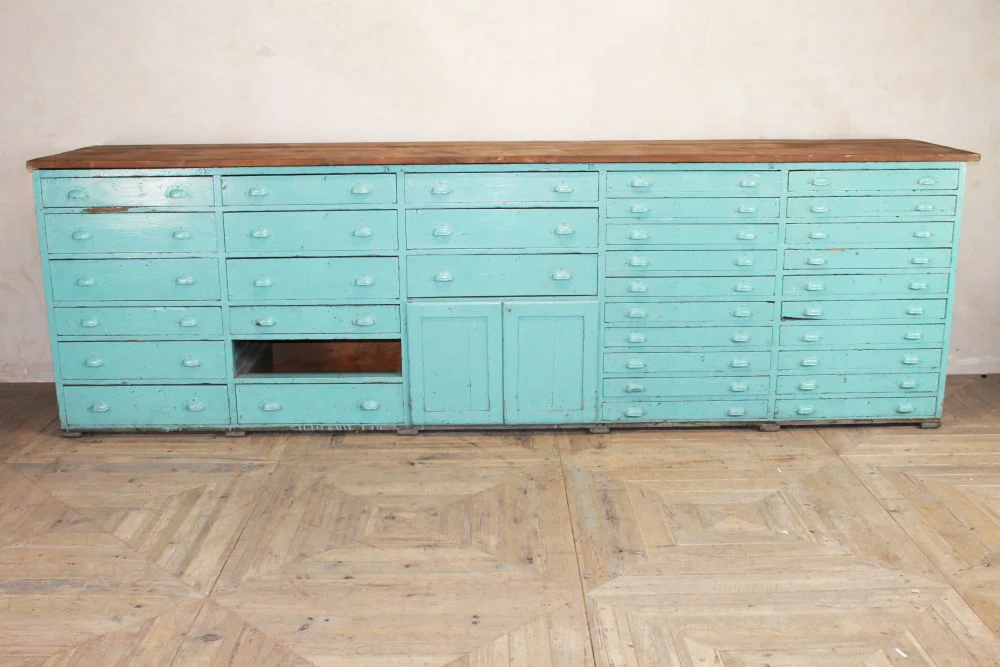 Industrial Style Bank of Drawers - Image 2