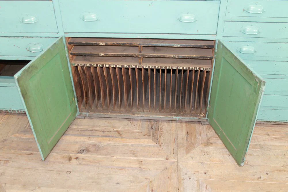 Industrial Style Bank of Drawers - Image 6