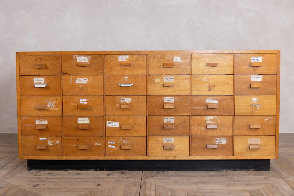 Large Mid-Century Counter Haberdashery