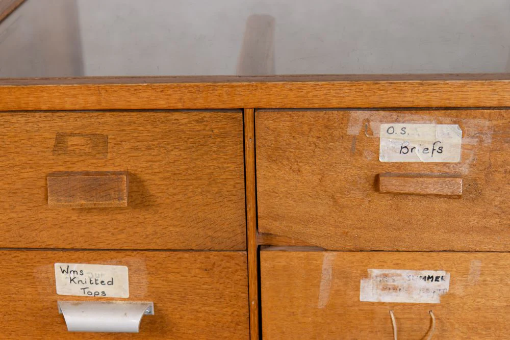 Large Mid-Century Counter Haberdashery - Image 7