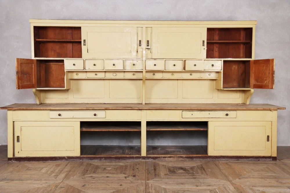 Large Edwardian Pine Kitchen Cabinet - Image 3