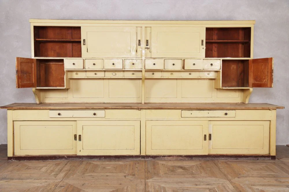 Large Edwardian Pine Kitchen Cabinet - Image 4