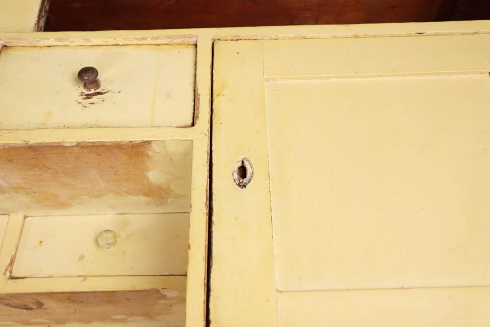 Large Edwardian Pine Kitchen Cabinet - Image 7