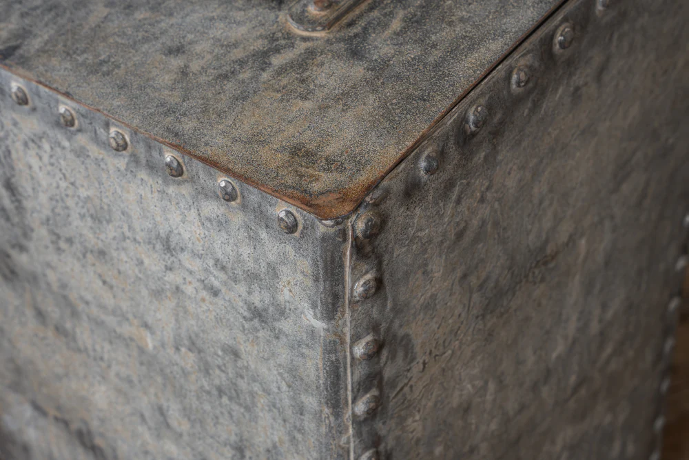 Large Galvanised Storage Bin - Image 8
