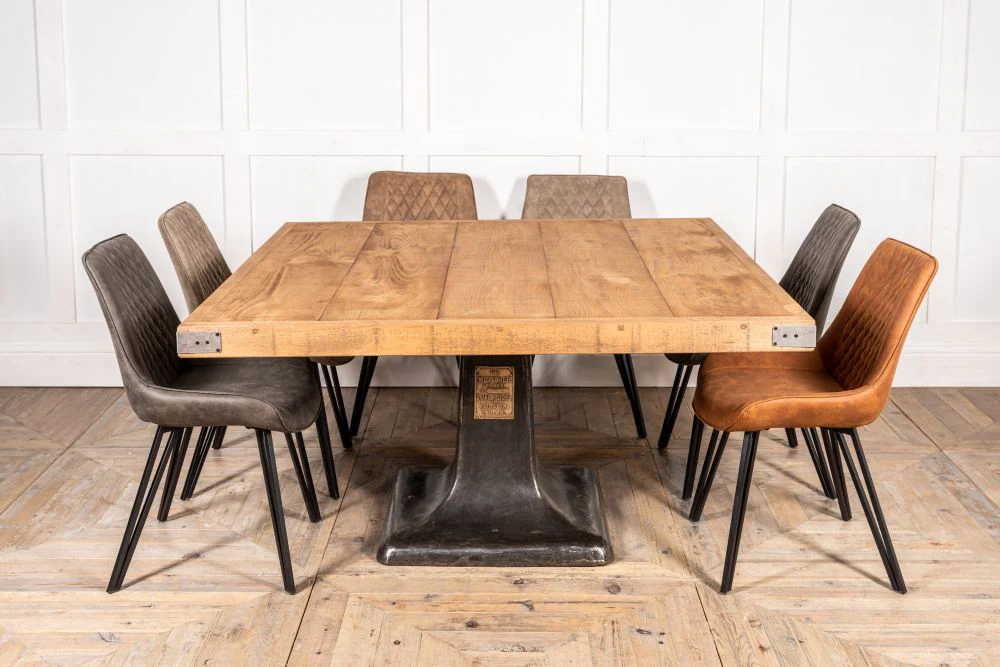 Large Industrial Cast Iron Base Table