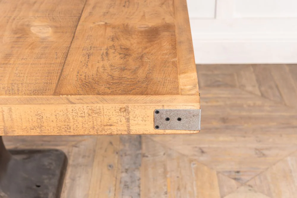 Large Industrial Cast Iron Base Table - Image 3