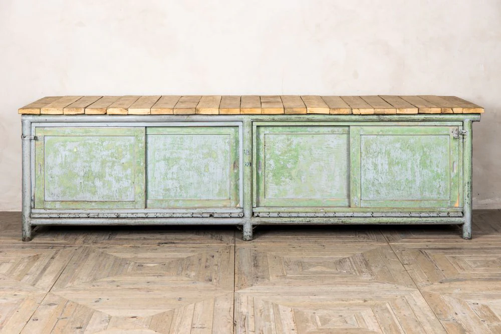 Large Industrial Kitchen Island