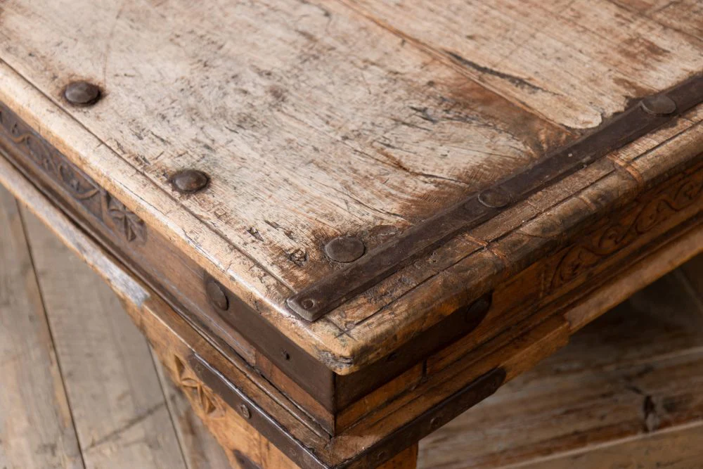 Large Moroccan Vintage Coffee Table - Image 5