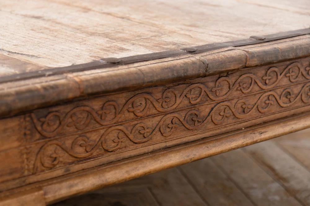 Large Moroccan Vintage Coffee Table - Image 8