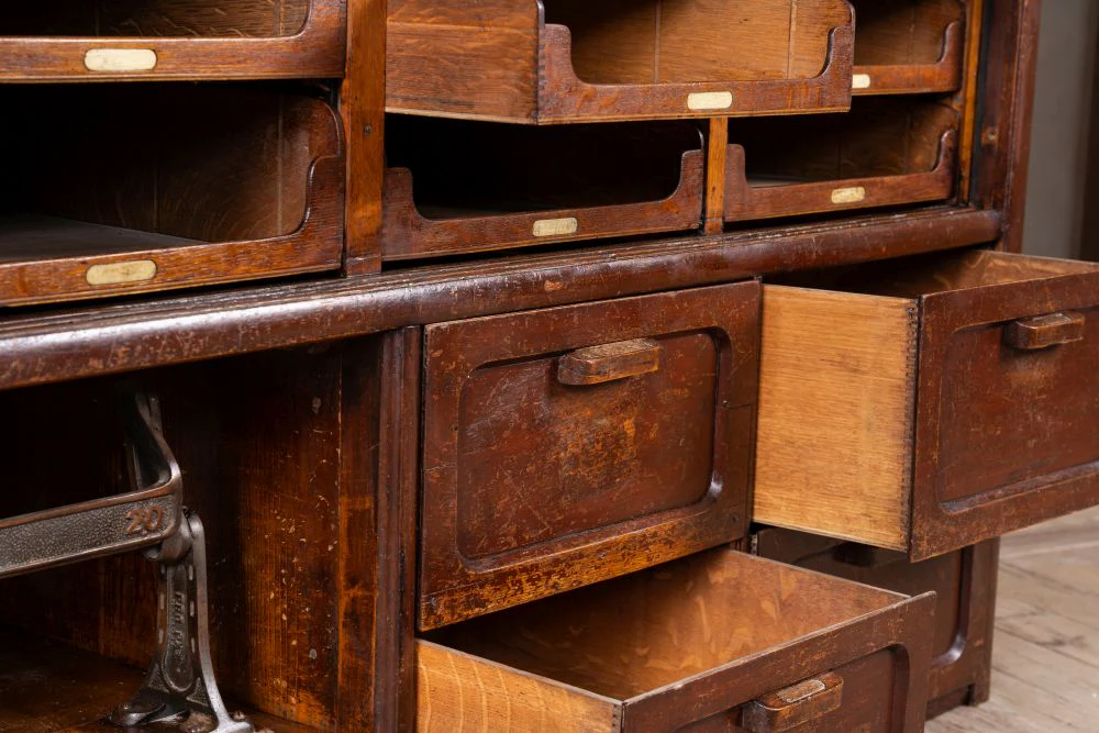 Large Edwardian Pigeonhole Haberdashery - Image 5