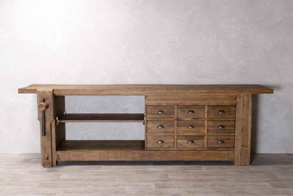 Large Rustic Sideboard with Vice - Image 2
