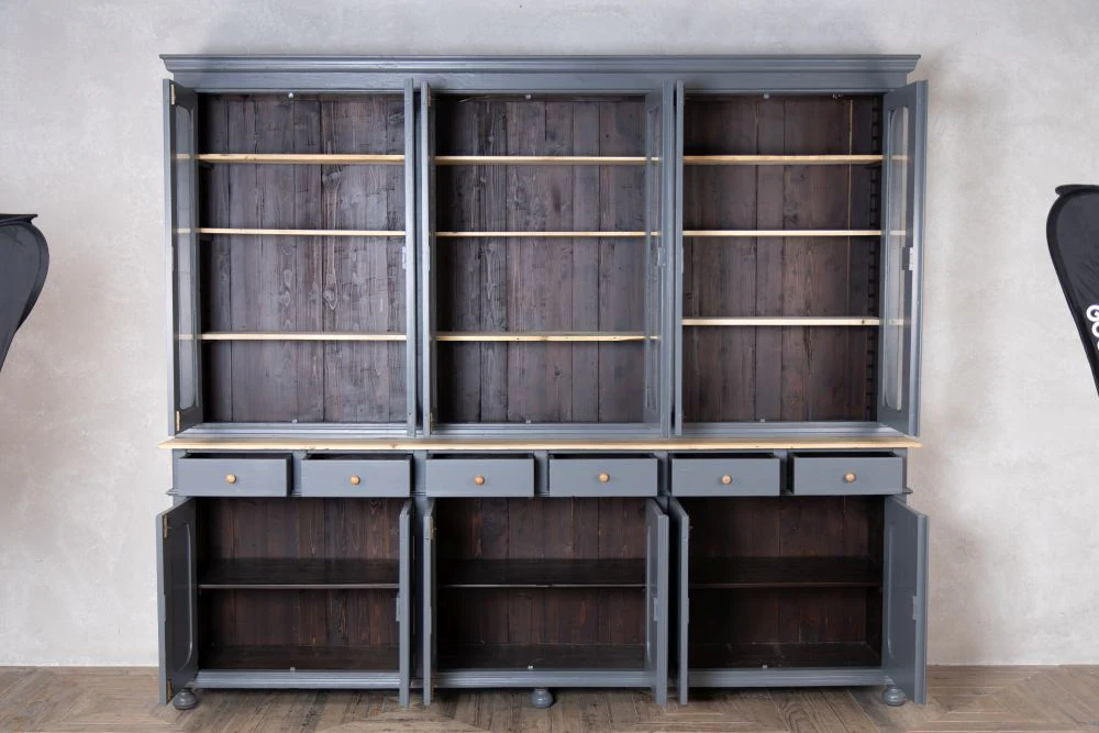 Large Vintage Pine Bookcase - Image 4