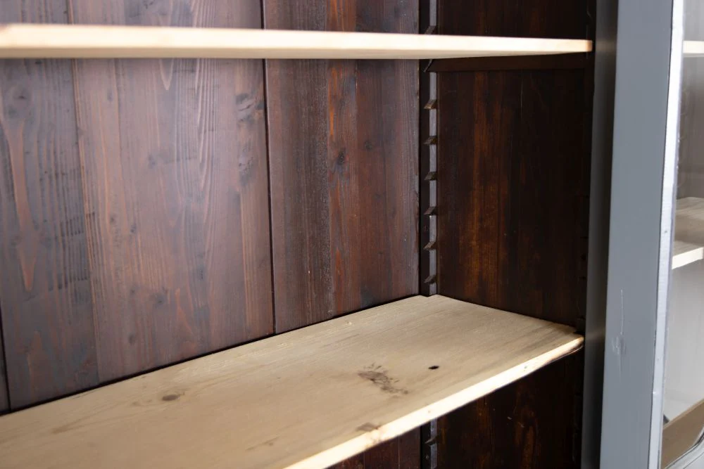 Large Vintage Pine Bookcase - Image 9