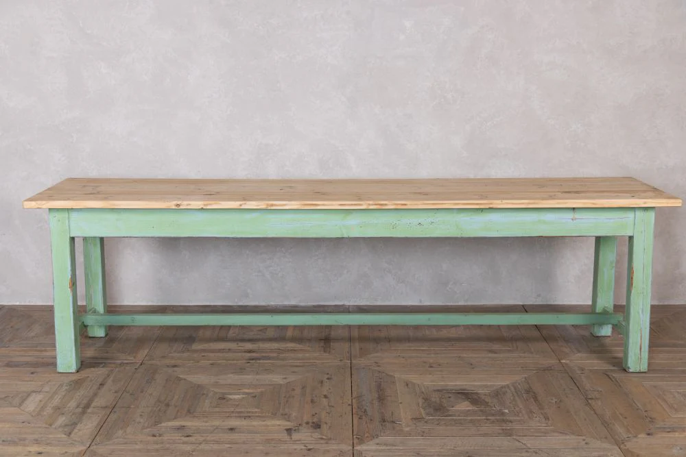 Large Vintage Pine Dining Table - Image 10