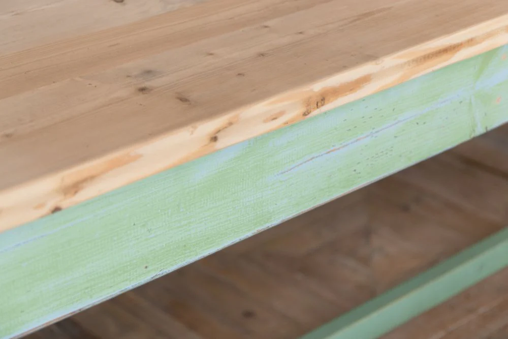 Large Vintage Pine Dining Table - Image 3